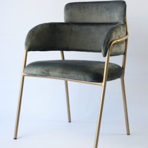 Enzo Velvet Chair Matt Gold by Lounge Away