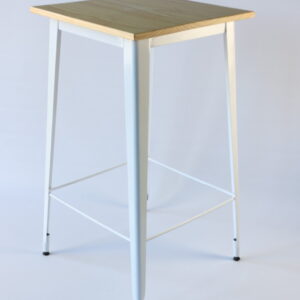 Tolix Bar Table Wooden Top by Lounge Away